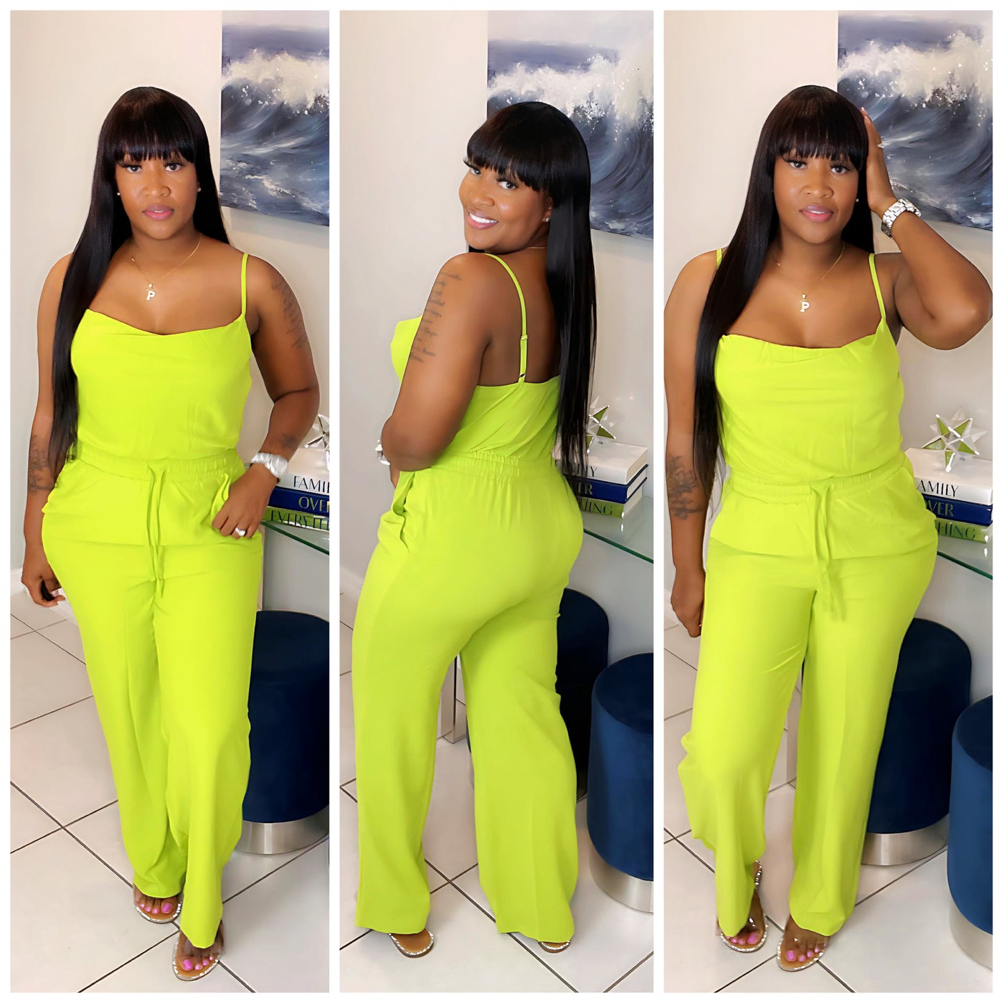 Faydra Jumpsuit (Lime Green)